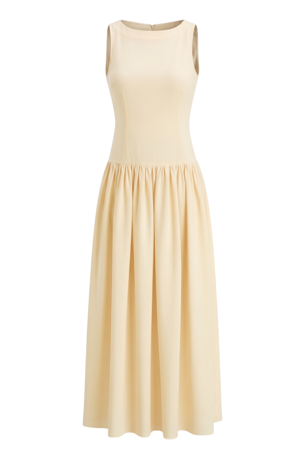 Noosa Cream Low Waisted Maxi Dress