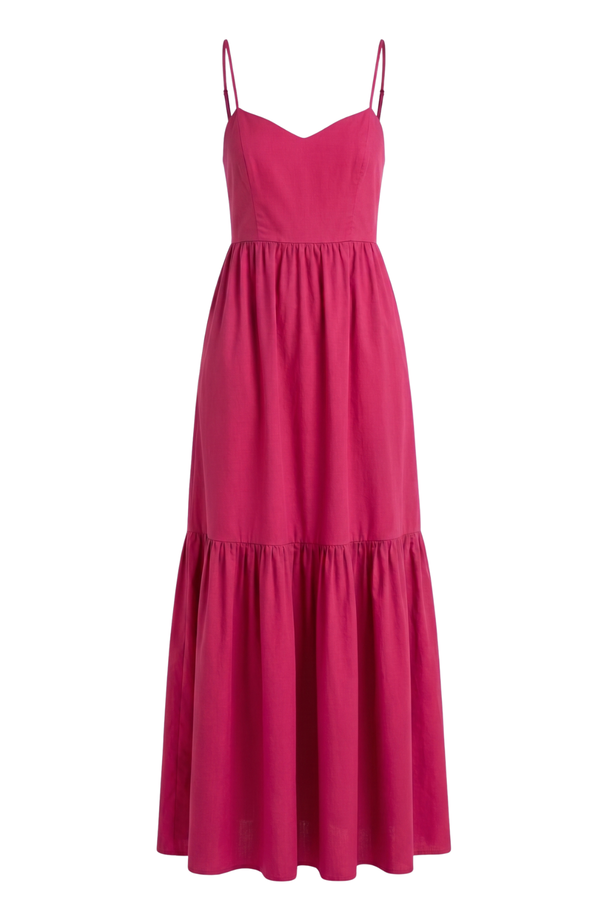 Varkala Rani Pink Tiered Maxi Dress